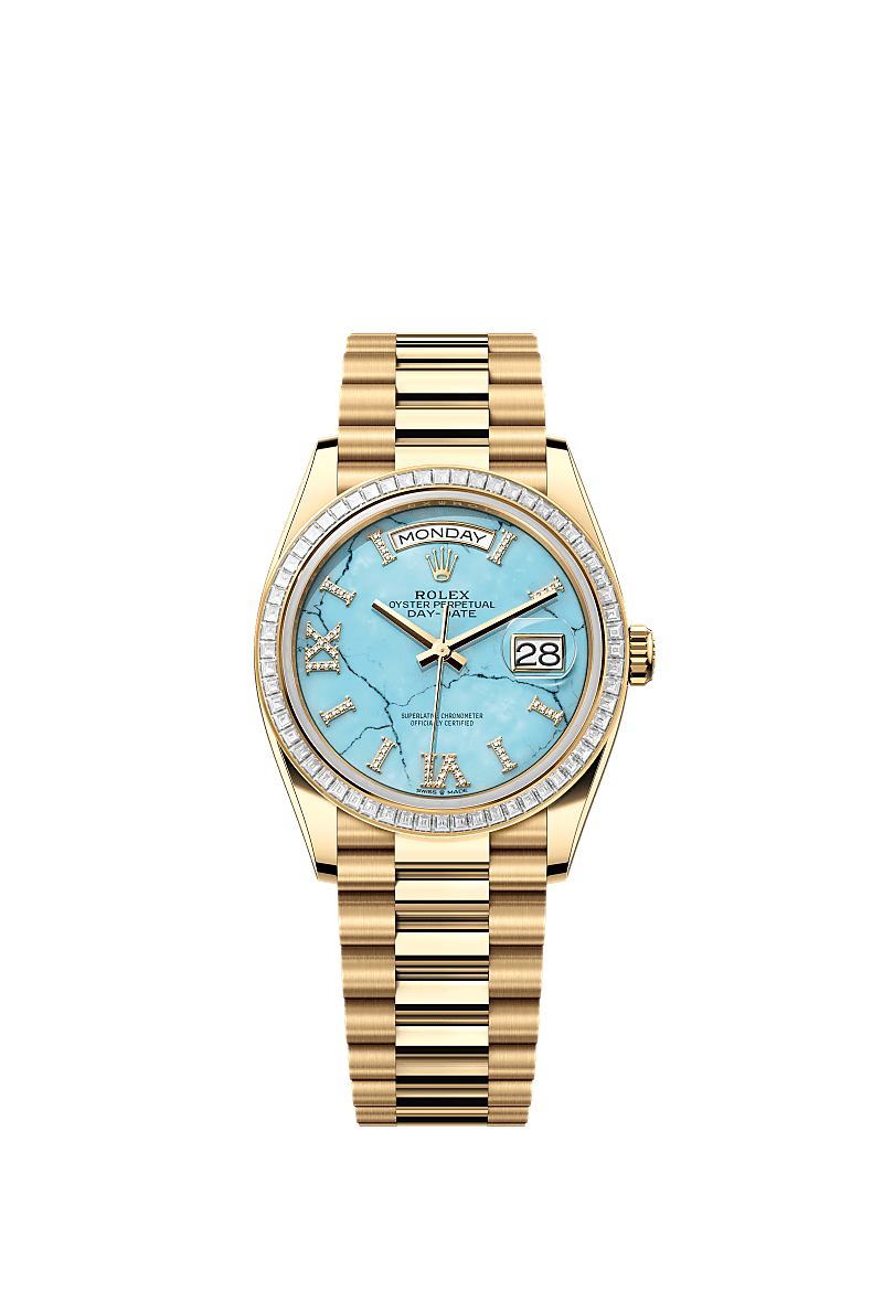 Rolex Day-Date 36 36 mm yellow gold and diamonds 128398tbr-0014