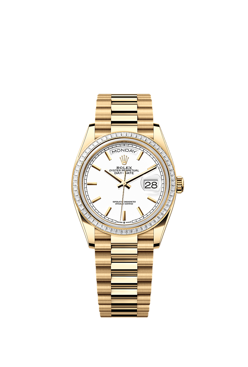 Rolex Day-Date 36 36 mm yellow gold and diamonds 128398tbr-0016