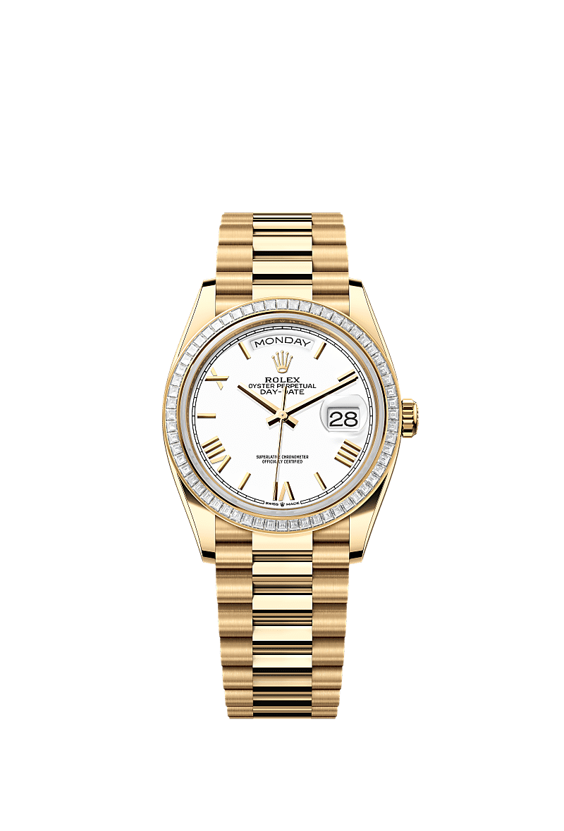 Rolex Day-Date 36 36 mm yellow gold and diamonds 128398tbr-0026