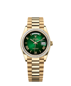 Rolex Day-Date 36  36 mm  yellow gold and diamonds 128398tbr-0028