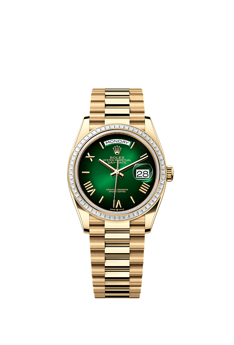 Rolex Day-Date 36 36 mm yellow gold and diamonds 128398tbr-0028