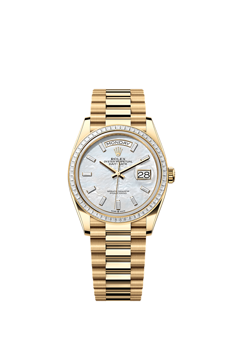 Rolex Day-Date 36 36 mm yellow gold and diamonds 128398tbr-0030
