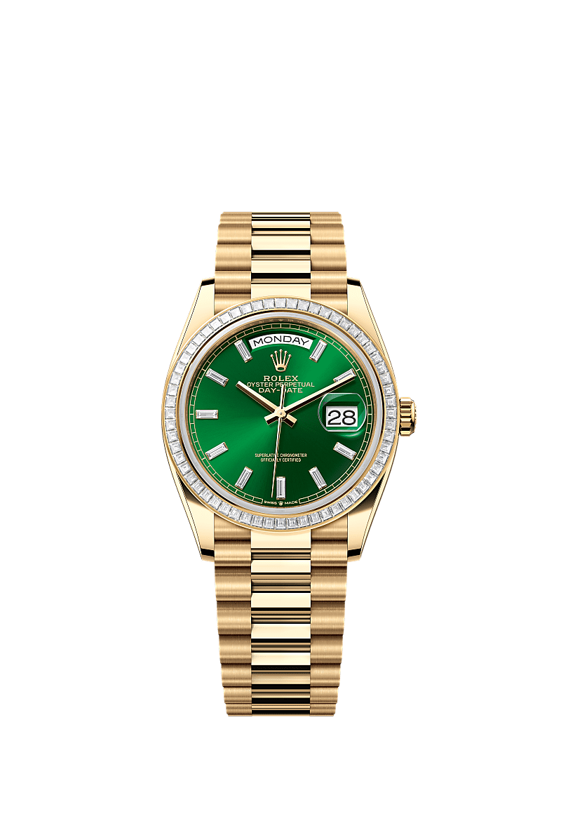 Rolex Day-Date 36 36 mm yellow gold and diamonds 128398tbr-0035