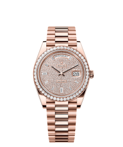 Rolex Day-Date 40  40 mm  Everose gold and diamonds 228345rbr-0002