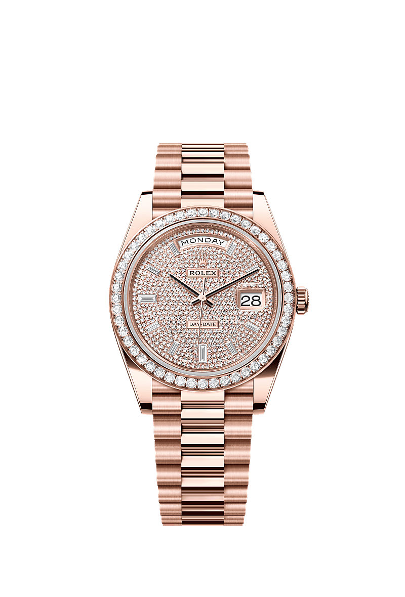 Rolex Day-Date 40 40 mm Everose gold and diamonds 228345rbr-0002