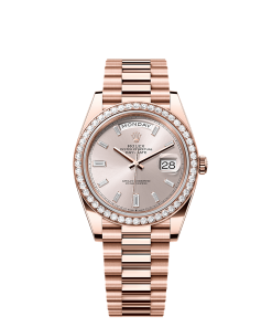 Rolex Day-Date 40  40 mm  Everose gold and diamonds 228345rbr-0007