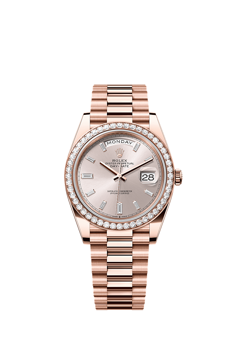 Rolex Day-Date 40 40 mm Everose gold and diamonds 228345rbr-0007