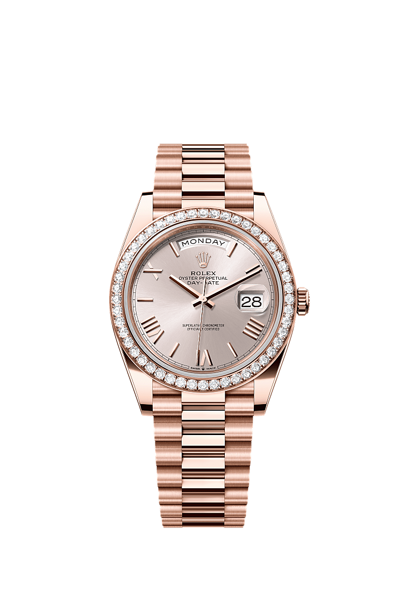 Rolex Day-Date 40 40 mm Everose gold and diamonds 228345rbr-0008