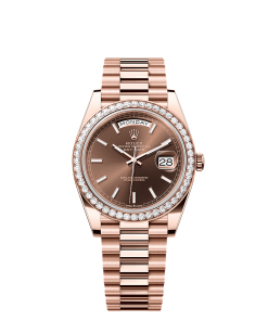 Rolex Day-Date 40  40 mm  Everose gold and diamonds 228345rbr-0024