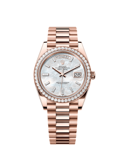 Rolex Day-Date 40  40 mm  Everose gold and diamonds 228345rbr-0026