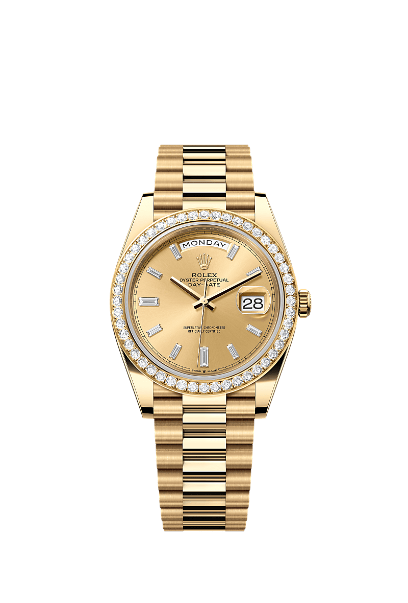 Rolex Day-Date 40 40 mm yellow gold and diamonds 228348rbr-0002