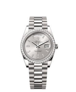 Rolex Day-Date 40  40 mm  white gold and diamonds 228349rbr-0001