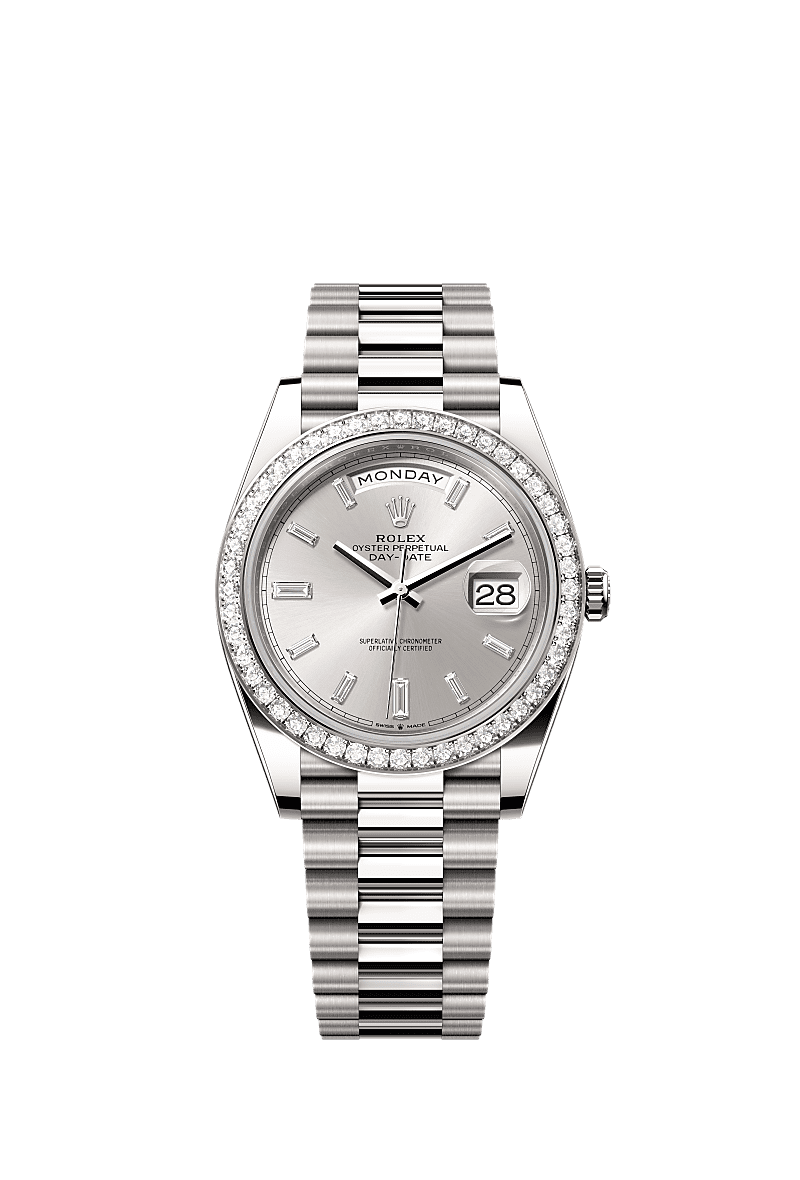 Rolex Day-Date 40 40 mm white gold and diamonds 228349rbr-0001