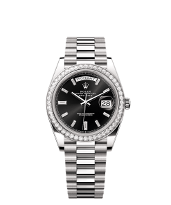 Rolex Day-Date 40 40 mm white gold and diamonds 228349rbr-0003