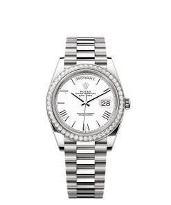 Rolex Day-Date 40  40 mm  white gold and diamonds 228349rbr-0039