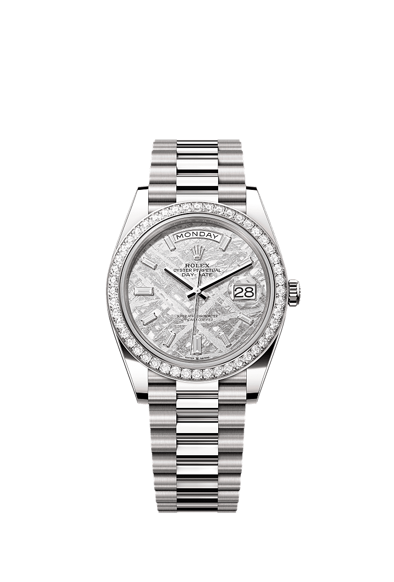 Rolex Day-Date 40 40 mm white gold and diamonds 228349rbr-0040