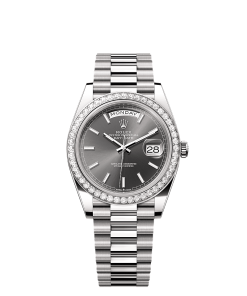Rolex Day-Date 40  40 mm  white gold and diamonds 228349rbr-0041