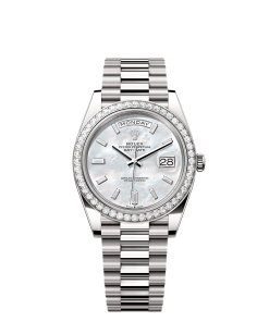 Rolex Day-Date 40  40 mm  white gold and diamonds 228349rbr-0046