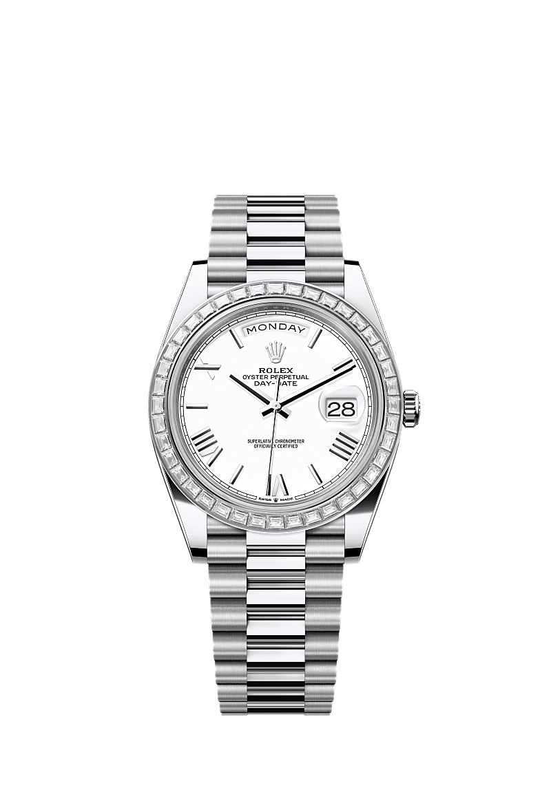 Rolex Day-Date 40 40 mm platinum and diamonds 228396tbr-0018