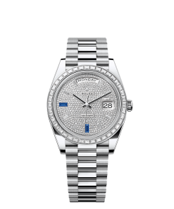 Rolex Day-Date 40  40 mm  platinum and diamonds 228396tbr-0021