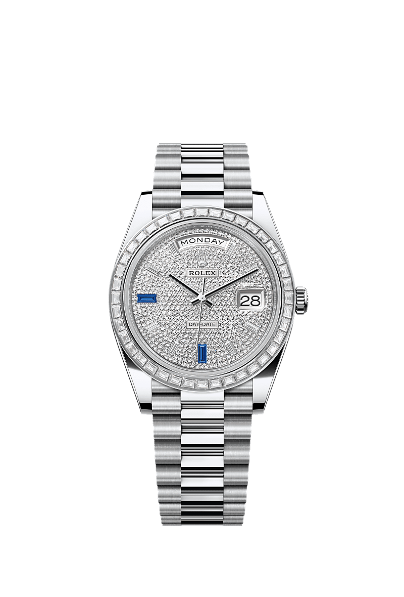 Rolex Day-Date 40 40 mm platinum and diamonds 228396tbr-0021