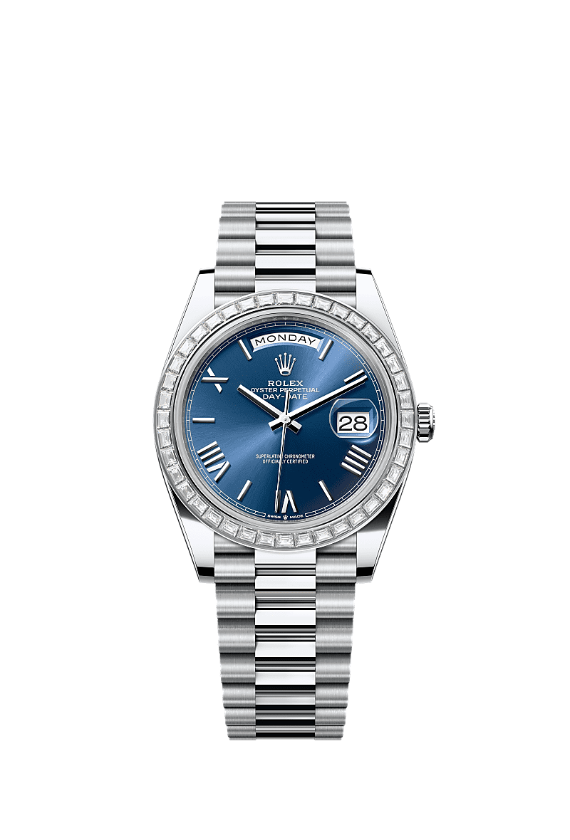 Rolex Day-Date 40 40 mm platinum and diamonds 228396tbr-0026