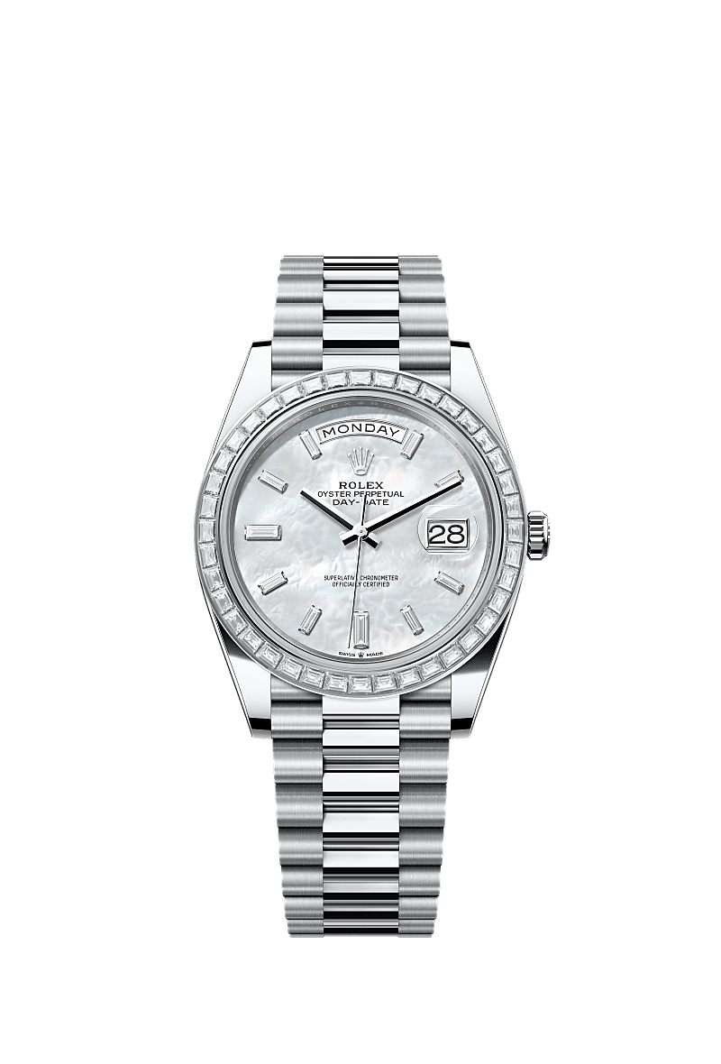 Rolex Day-Date 40 40 mm platinum and diamonds 228396tbr-0043