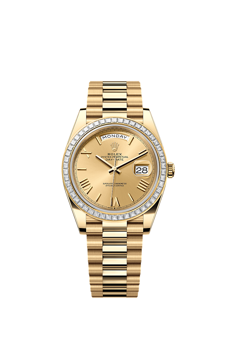 Rolex Day-Date 40 40 mm yellow gold and diamonds 228398tbr-0003
