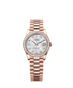 Rolex Datejust 31  31 mm  Everose gold and diamonds 278285rbr-0005