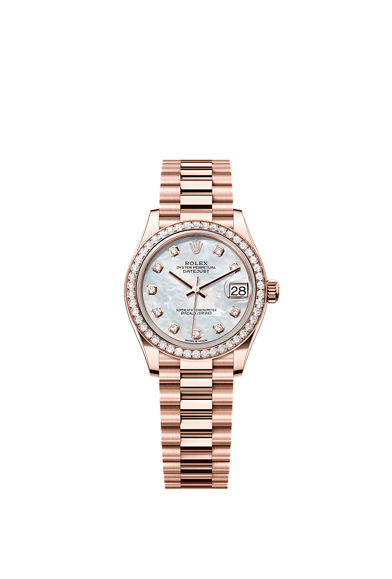 Rolex Datejust 31 31 mm Everose gold and diamonds 278285rbr-0005