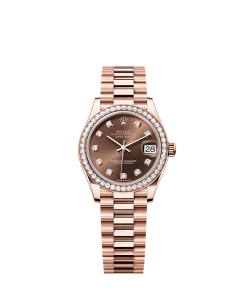 Rolex Datejust 31  31 mm  Everose gold and diamonds 278285rbr-0006