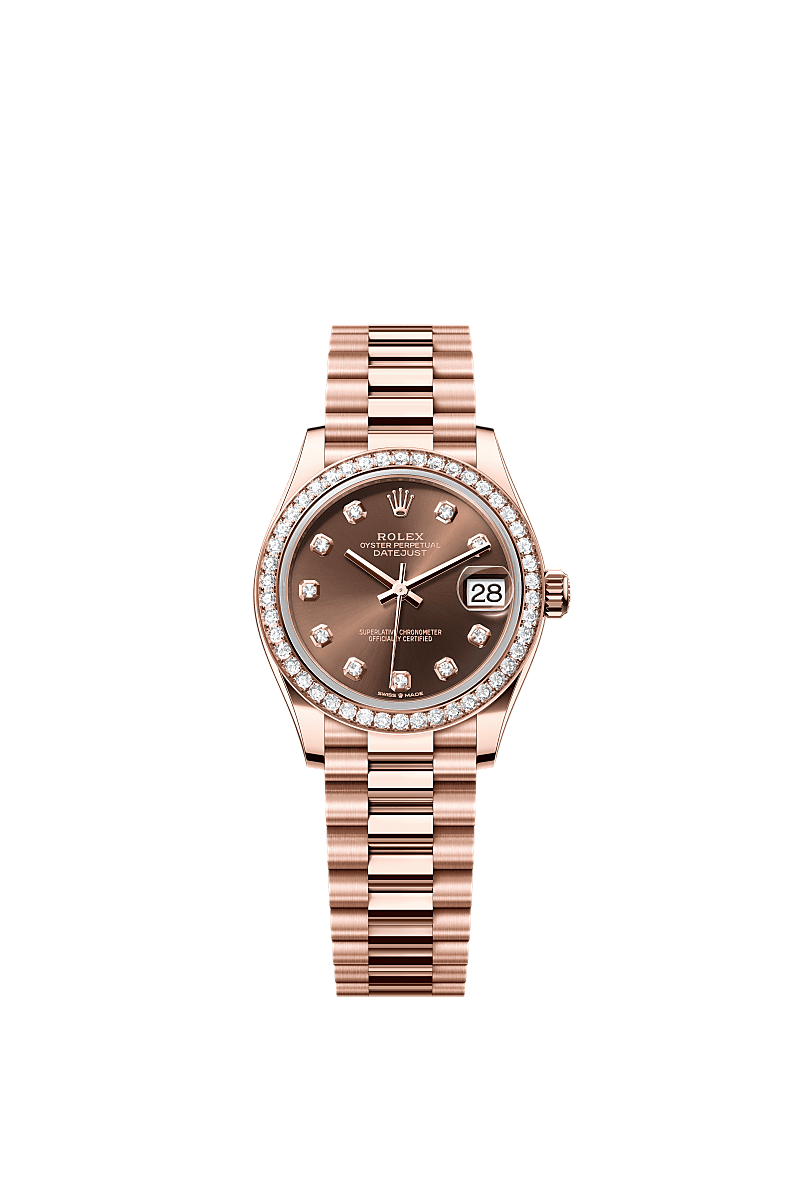 Rolex Datejust 31 31 mm Everose gold and diamonds 278285rbr-0006
