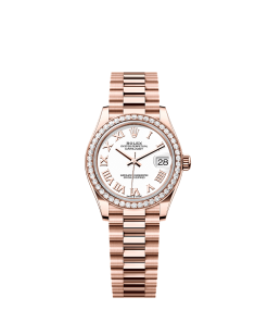 Rolex Datejust 31  31 mm  Everose gold and diamonds 278285rbr-0008