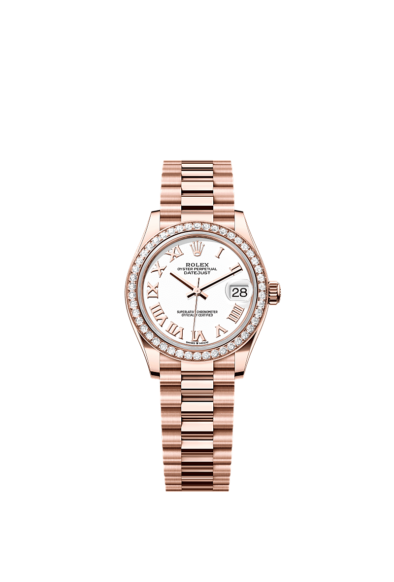 Rolex Datejust 31 31 mm Everose gold and diamonds 278285rbr-0008