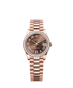 Rolex Datejust 31  31 mm  Everose gold and diamonds 278285rbr-0016