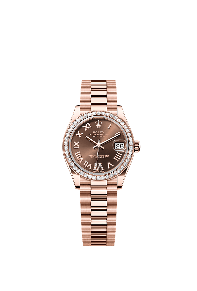 Rolex Datejust 31 31 mm Everose gold and diamonds 278285rbr-0016