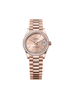 Rolex Datejust 31  31 mm  Everose gold and diamonds 278285rbr-0018