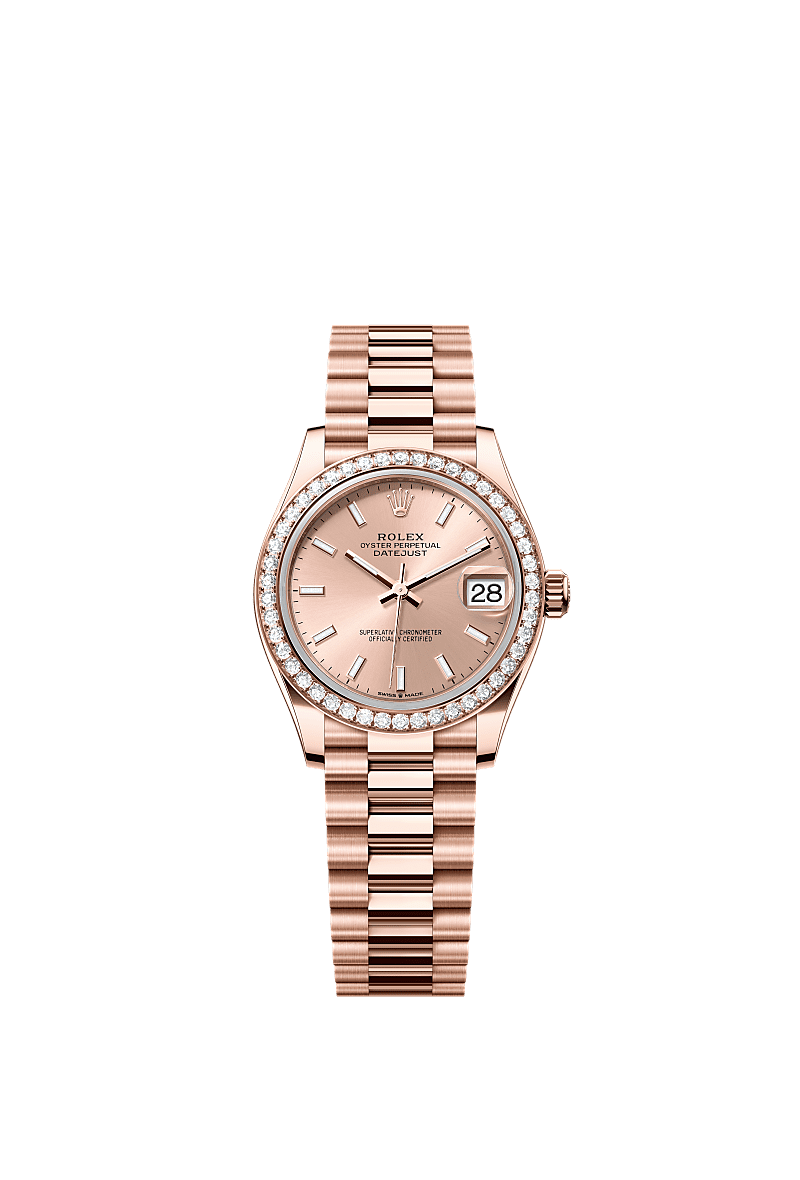 Rolex Datejust 31 31 mm Everose gold and diamonds 278285rbr-0018