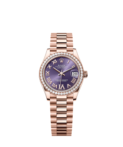 Rolex Datejust 31  31 mm  Everose gold and diamonds 278285rbr-0023