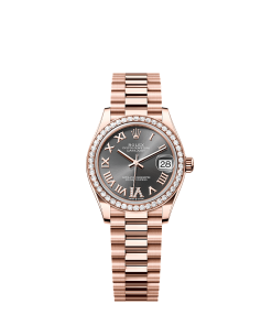 Rolex Datejust 31  31 mm  Everose gold and diamonds 278285rbr-0027