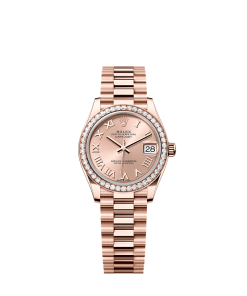 Rolex Datejust 31  31 mm  Everose gold and diamonds 278285rbr-0029