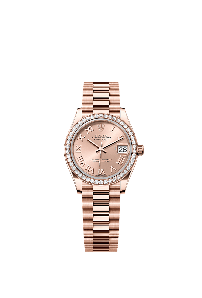 Rolex Datejust 31 31 mm Everose gold and diamonds 278285rbr-0029