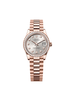 Rolex Datejust 31  31 mm  Everose gold and diamonds 278285rbr-0030