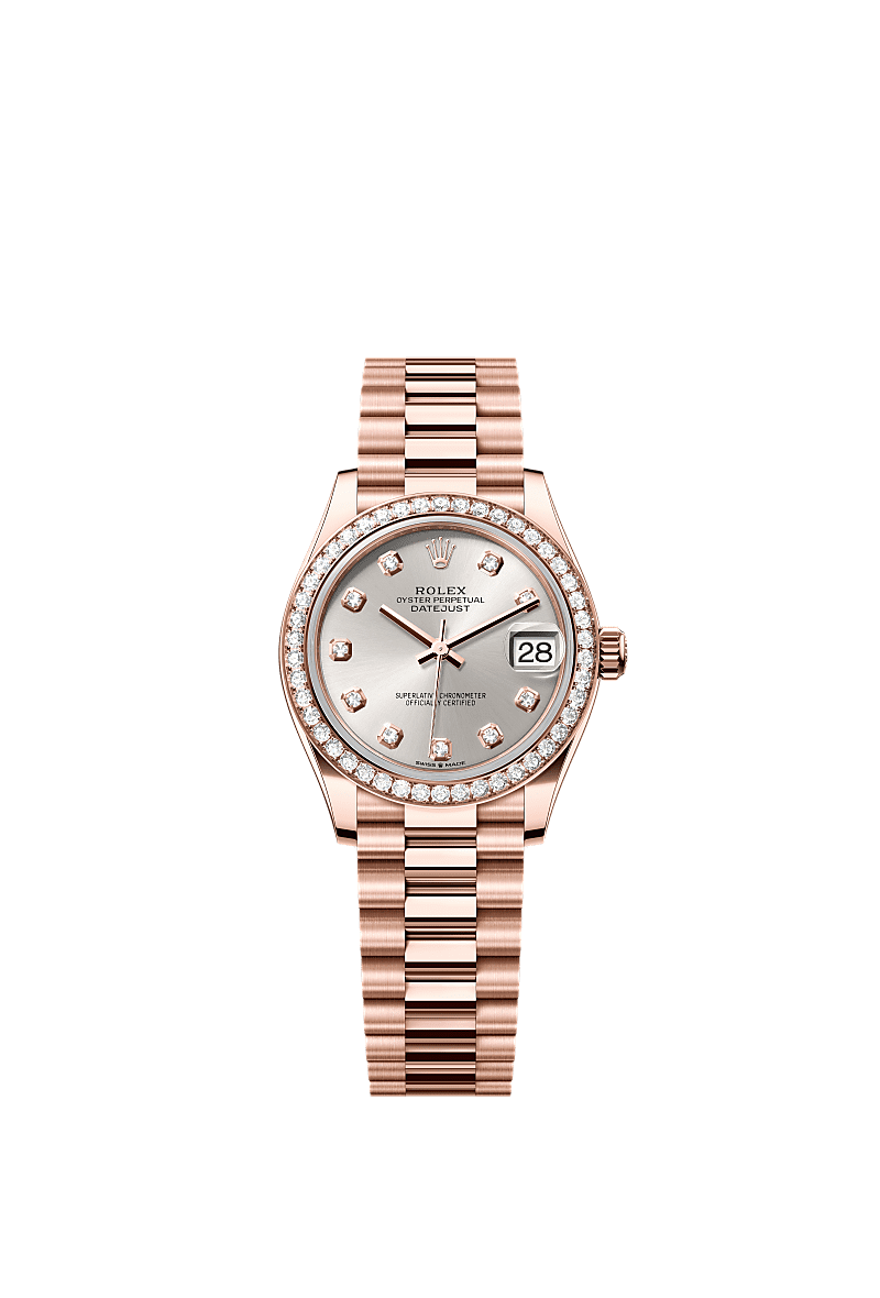 Rolex Datejust 31 31 mm Everose gold and diamonds 278285rbr-0030