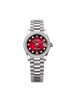 Rolex Datejust 31  31 mm  white gold and diamonds 278289rbr-0028