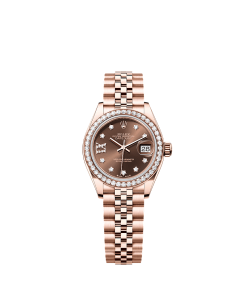Rolex Lady-Datejust  28 mm  Everose gold and diamonds 279135rbr-0002