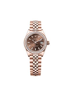 Rolex Lady-Datejust  28 mm  Everose gold and diamonds 279135rbr-0008