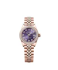 Rolex Lady-Datejust  28 mm  Everose gold and diamonds 279135rbr-0011