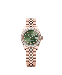 Rolex Lady-Datejust  28 mm  Everose gold and diamonds 279135rbr-0015