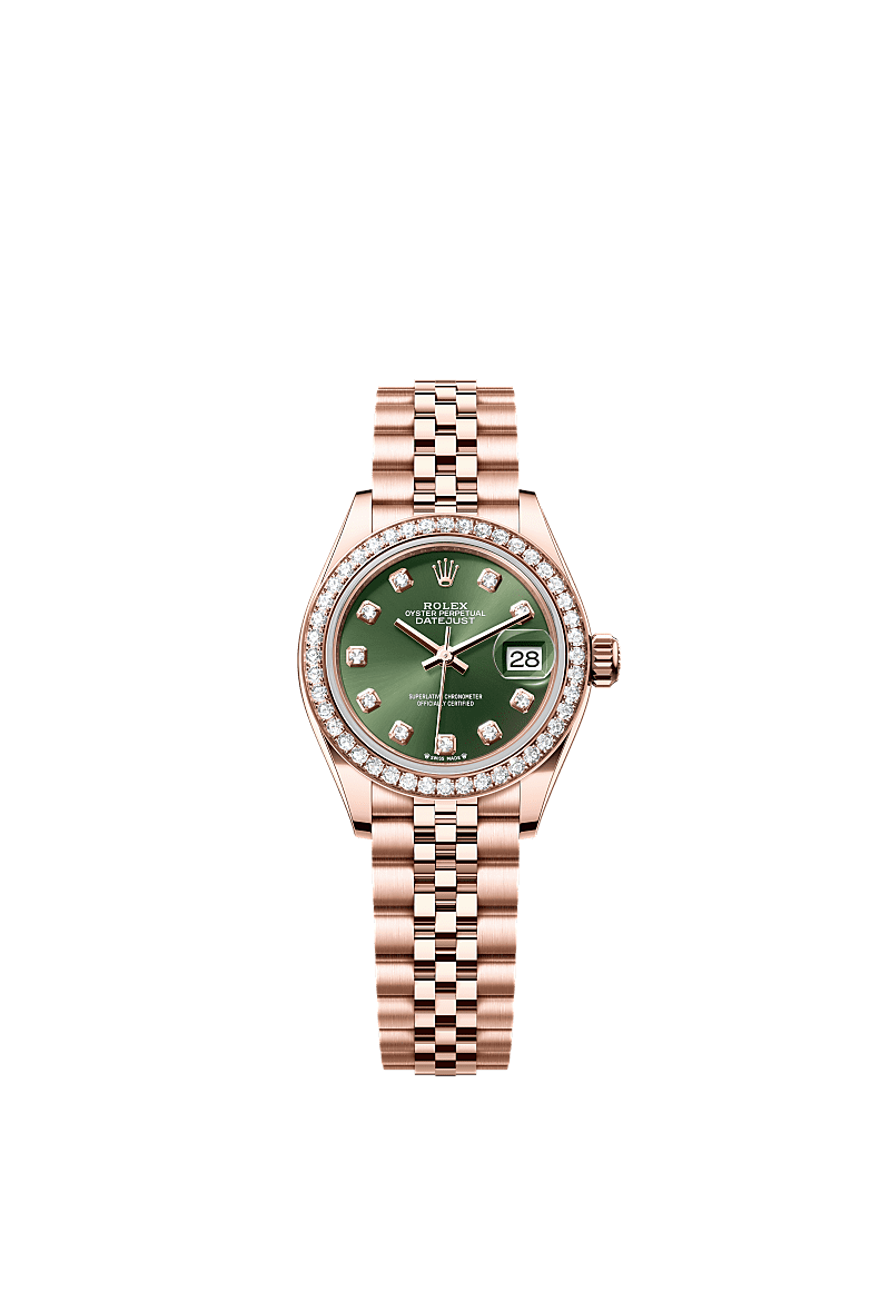 Rolex Lady-Datejust 28 mm Everose gold and diamonds 279135rbr-0015